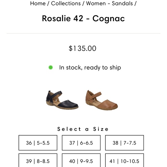 Josef Seibel Brown Leather Sandals - Picture 2 of 3